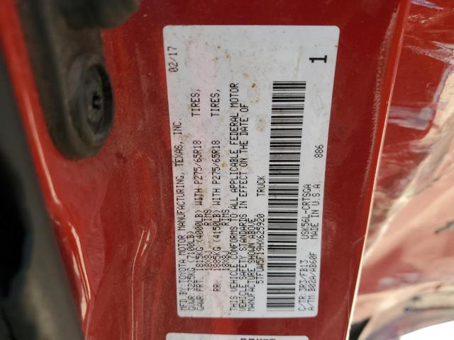 2017 TOYOTA TUNDRA DOUBLE CAB SR 5TFUW5F19HX625920