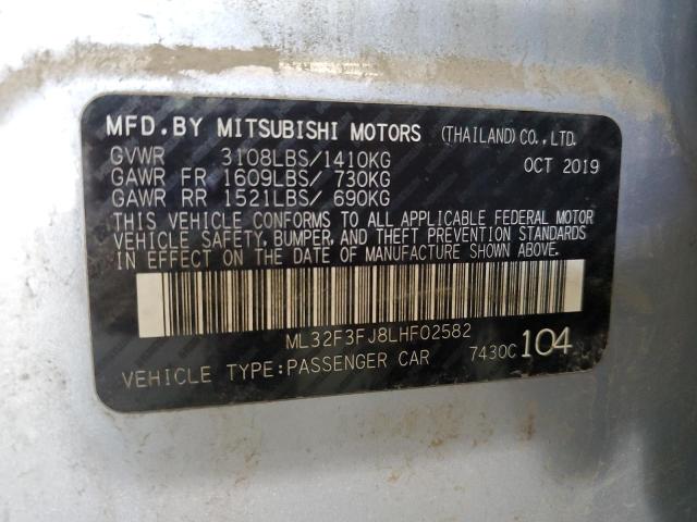 2020 MITSUBISHI MIRAGE G4 ML32F3FJ8LHF02582