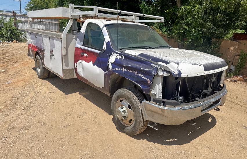 CHEVROLET SILVERADO 2011 white chassis flexible fuel 1GB3CZCG4BF211904 photo #1
