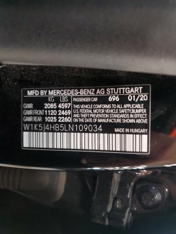 2020 MERCEDES-BENZ CLA 250 4M W1K5J4HB5LN109034