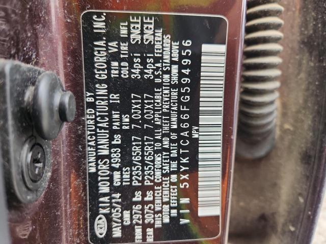 2015 KIA SORENTO - 5XYKTCA66FG594956
