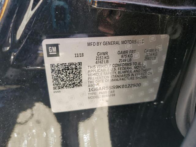 2019 CADILLAC CTS LUXURY 1G6AR5SS9K0122500
