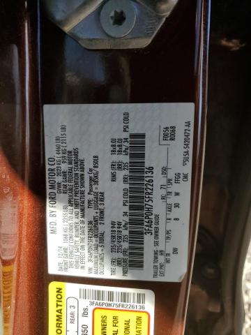 2015 FORD FUSION SE - 3FA6P0H75FR226136