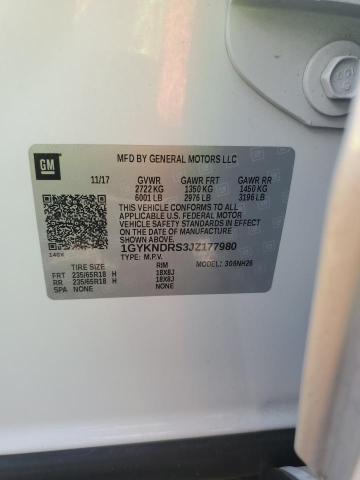 2018 CADILLAC XT5 LUXURY 1GYKNDRS3JZ177980