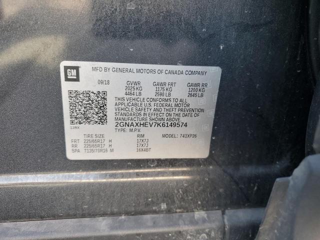 2019 CHEVROLET EQUINOX LS 2GNAXHEV7K6149574