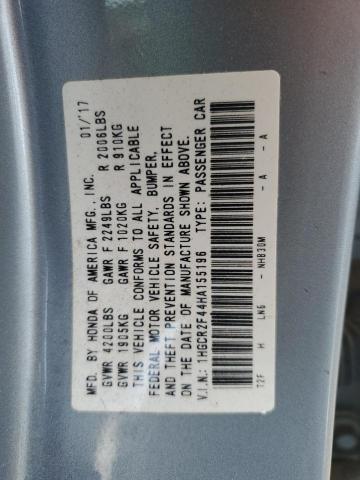 2017 HONDA ACCORD LX 1HGCR2F44HA155196