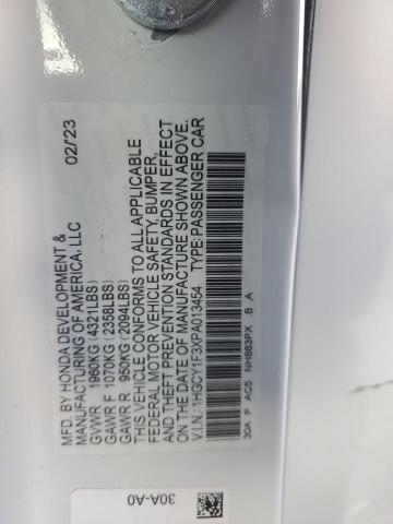 2023 HONDA ACCORD EX 1HGCY1F3XPA013454