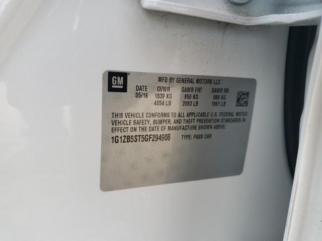 2016 CHEVROLET MALIBU LS 1G1ZB5ST5GF294906