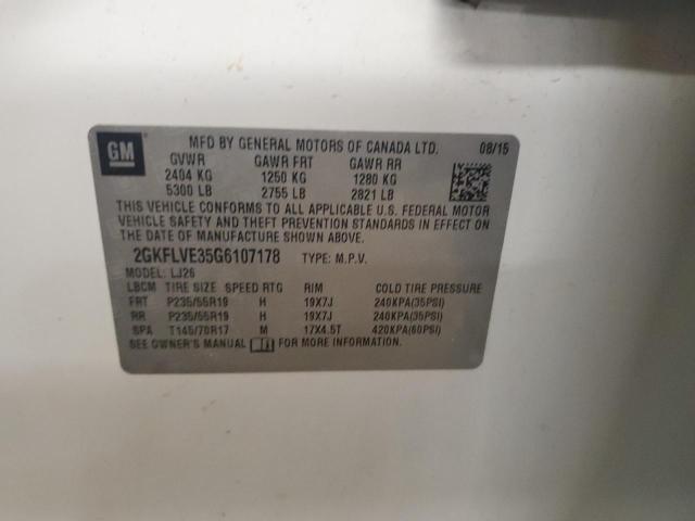 2016 GMC TERRAIN DE 2GKFLVE35G6107178