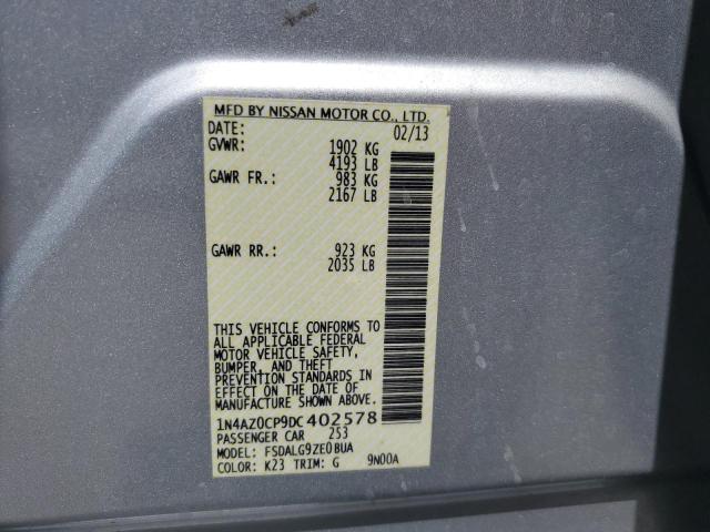 2013 NISSAN LEAF S - 1N4AZ0CP9DC402578