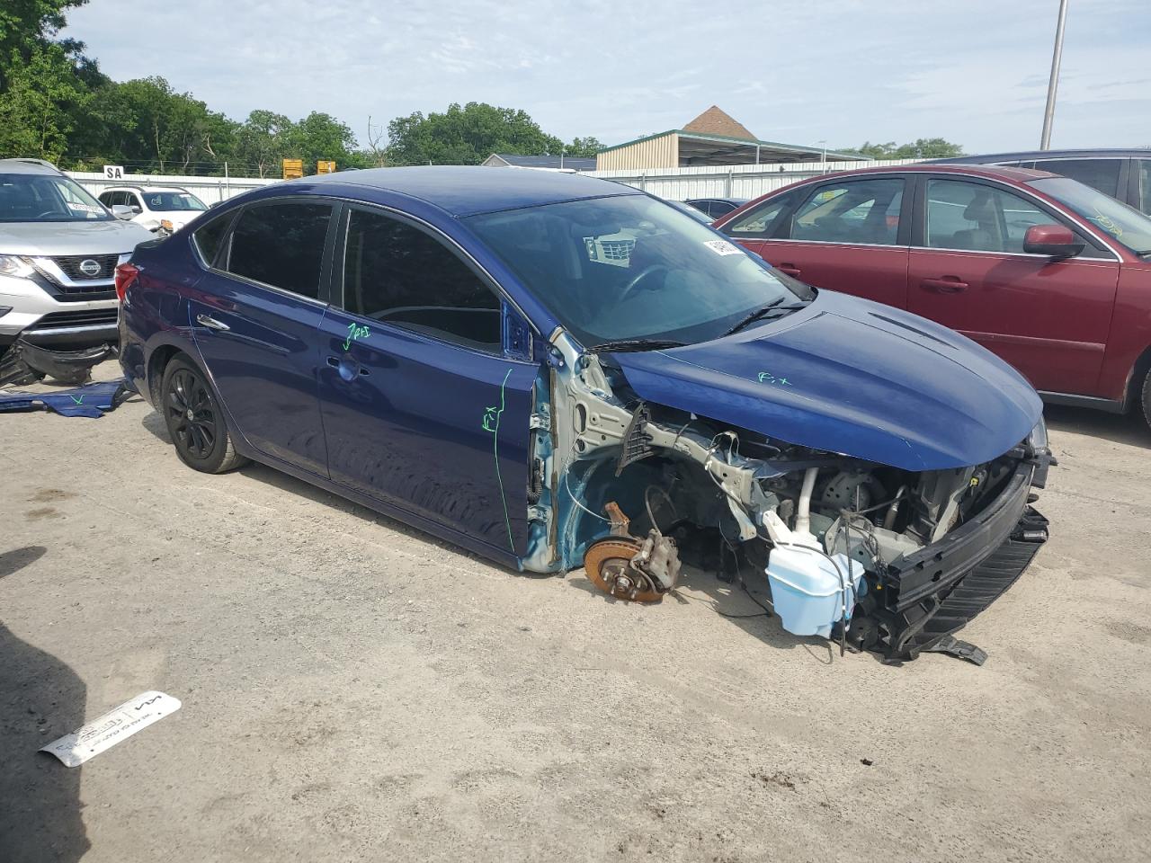 Lot #3302650033 2019 NISSAN SENTRA S