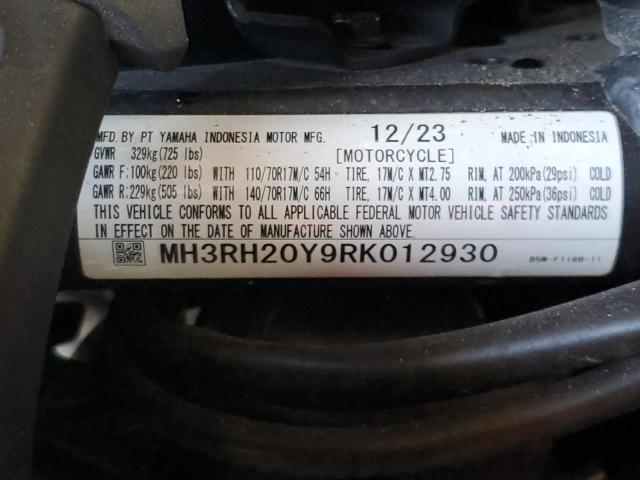 2024 YAMAHA MT-03 MH3RH20Y9RK012930