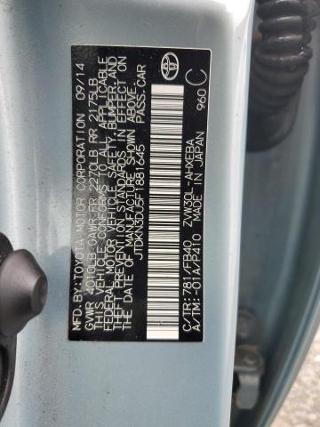 2015 TOYOTA PRIUS JTDKN3DU5F1881645