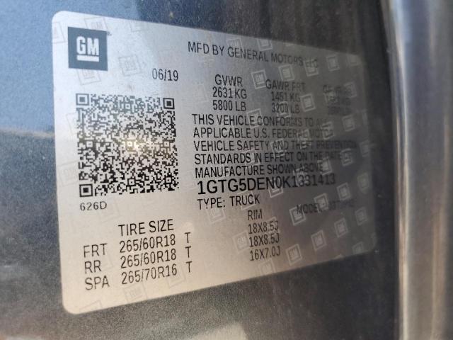 2019 GMC CANYON SLT 1GTG5DEN0K1331413