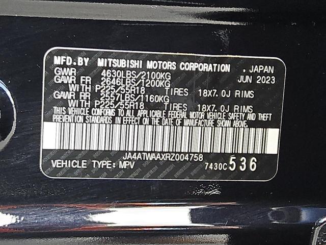 2024 MITSUBISHI ECLIPSE CR JA4ATWAAXRZ004758
