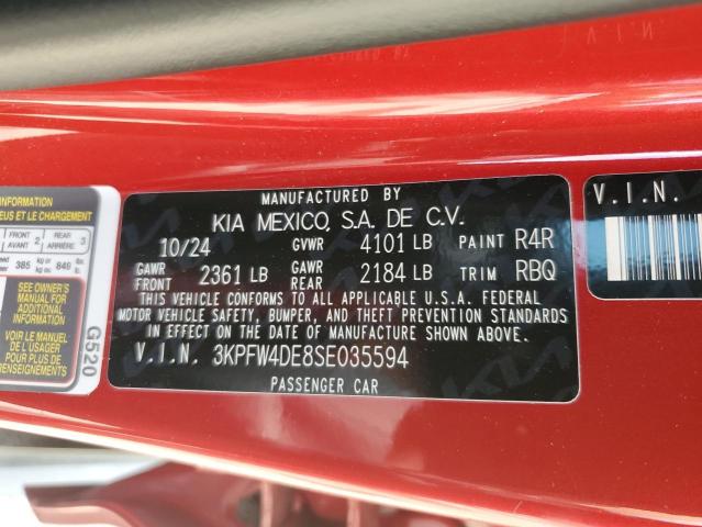 2025 KIA K4 GT LINE 3KPFW4DE8SE035594