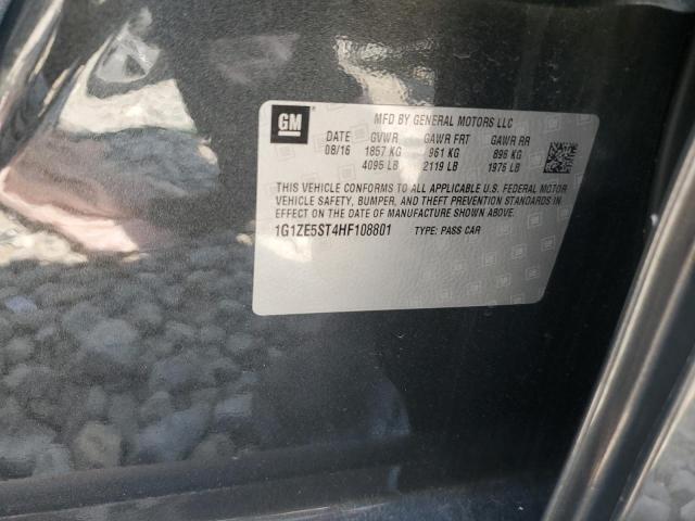 2017 CHEVROLET MALIBU LT 1G1ZE5ST4HF108801