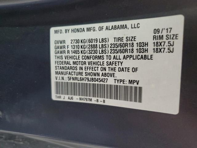2018 HONDA ODYSSEY EX - 5FNRL6H79JB045427