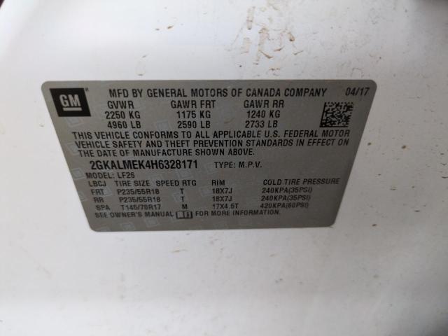 2017 GMC TERRAIN SL 2GKALMEK4H6328171