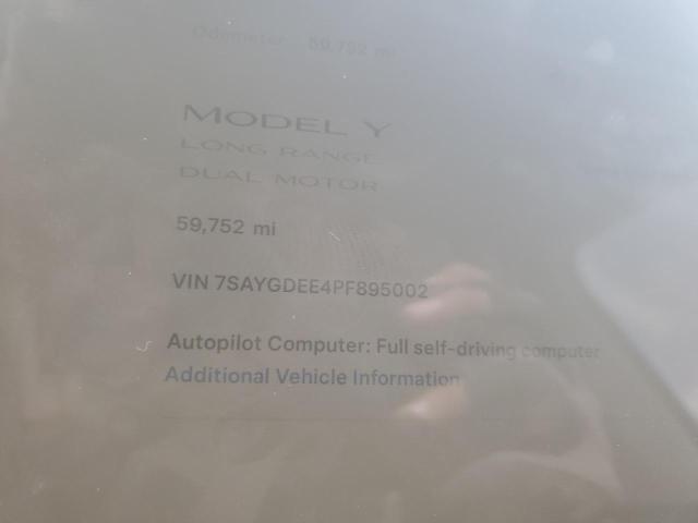 2023 TESLA MODEL Y 7SAYGDEE4PF895002