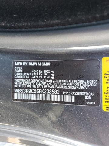 2015 BMW M4 WBS3R9C56FK333582