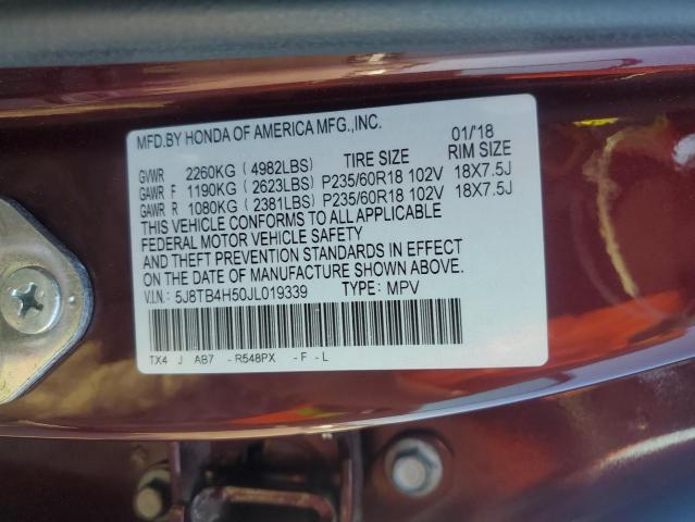 2018 ACURA RDX TECHNO 5J8TB4H50JL019339