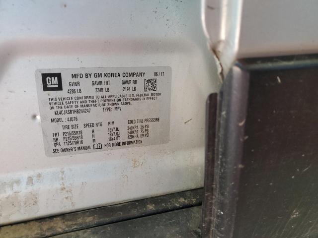 2017 BUICK ENCORE PRE - KL4CJASB1HB244247