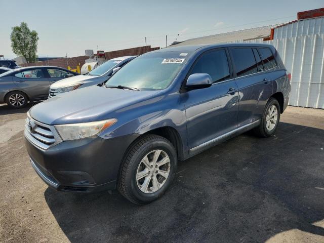 TOYOTA HIGHLANDER 2013 blue 4dr spor gas 5TDZA3EH4DS046549 photo #1