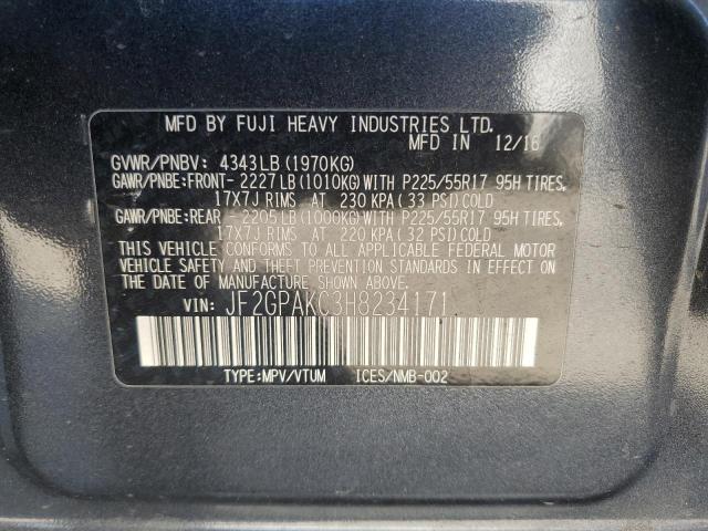 2017 SUBARU CROSSTREK JF2GPAKC3H8234171