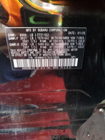 2025 SUBARU ASCENT ONY 4S4WMAFD7S3410886