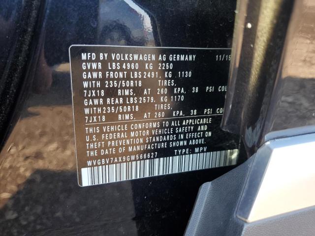 2016 VOLKSWAGEN TIGUAN S WVGBV7AX9GW566627
