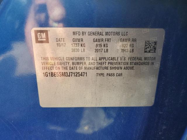 2018 CHEVROLET CRUZE LT #3293446430