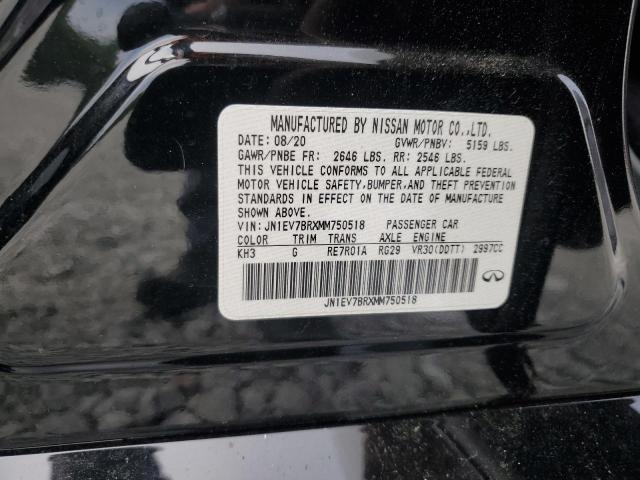 2021 INFINITI Q50 LUXE JN1EV7BRXMM750518