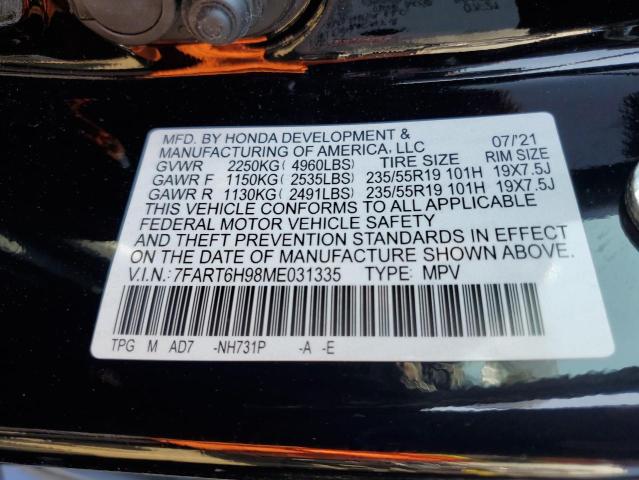 2021 HONDA CR-V TOURI 7FART6H98ME031335