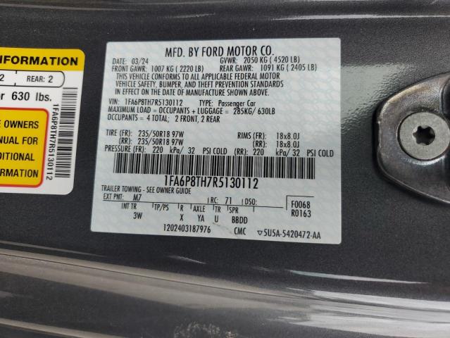 2024 FORD MUSTANG 1FA6P8TH7R5130112