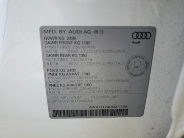 2013 AUDI Q5 PREMIUM - WA1LFCFP4DA097599