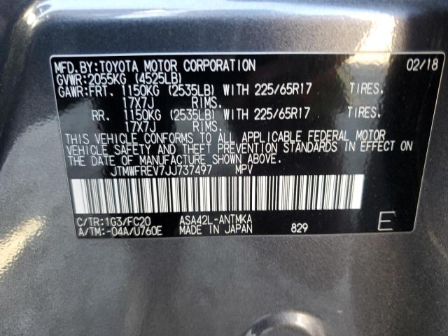 2018 TOYOTA RAV4 ADVEN JTMWFREV7JJ737497