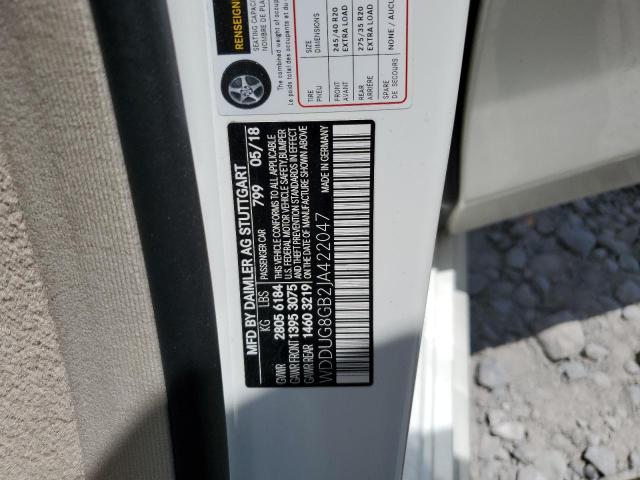 2018 MERCEDES-BENZ S 560 4MAT WDDUG8GB2JA422047
