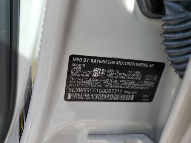 2016 BMW X3 XDRIVE2 5UXWX9C51G0D67311