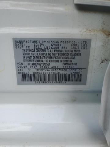 2025 NISSAN SENTRA SV 3N1AB8CV4SY242564