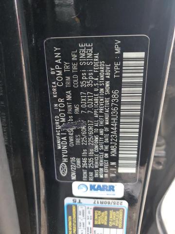 2017 HYUNDAI TUCSON SE KM8J23A44HU367386