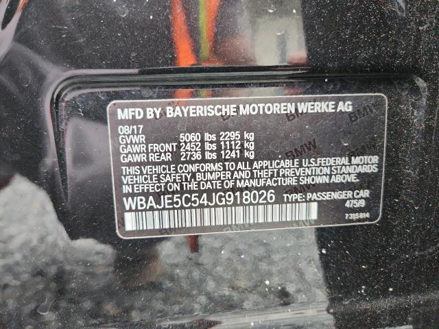 2018 BMW 540 I WBAJE5C54JG918026