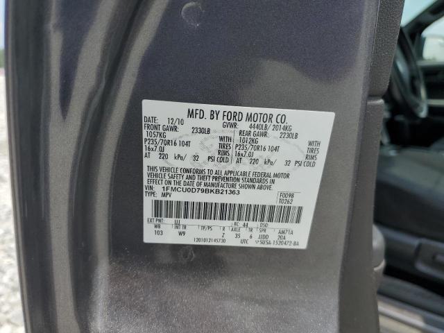 2011 FORD ESCAPE XLT - 1FMCU0D79BKB21363