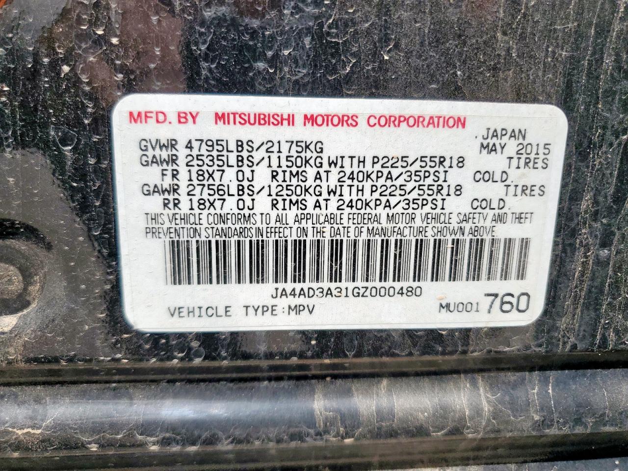 MITSUBISHI OUTLANDER SE