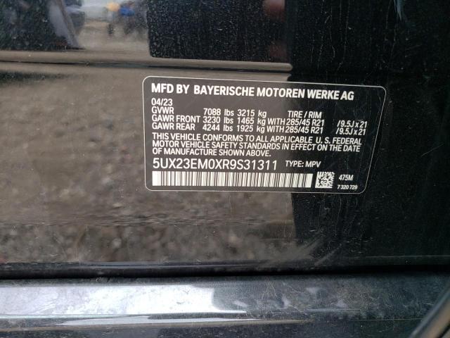 2024 BMW X7 XDRIVE4 5UX23EM0XR9S31311
