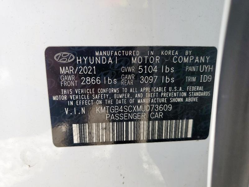 2021 GENESIS G80 BASE KMTGB4SCXMU073609