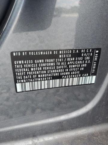 2015 VOLKSWAGEN JETTA SE 3VWB17AJ7FM334101