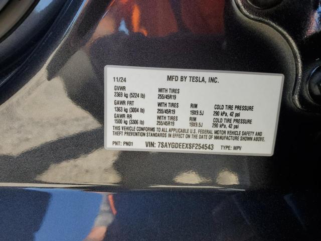 2025 TESLA MODEL Y 7SAYGDEEXSF254543