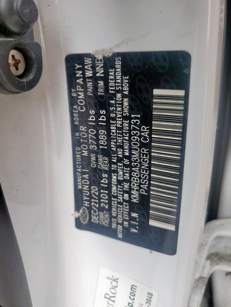 2021 HYUNDAI VENUE SE - KMHRB8A33MU093731