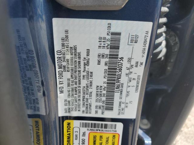 2020 LINCOLN CONTINENTA 1LN6L9PK0L5603756